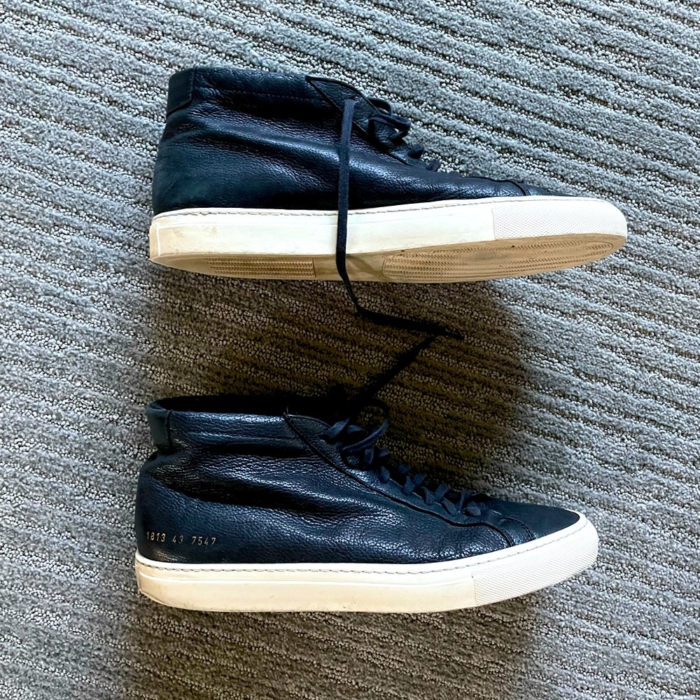 Common Projects Achilles Sneakers Mid Black Size: 43